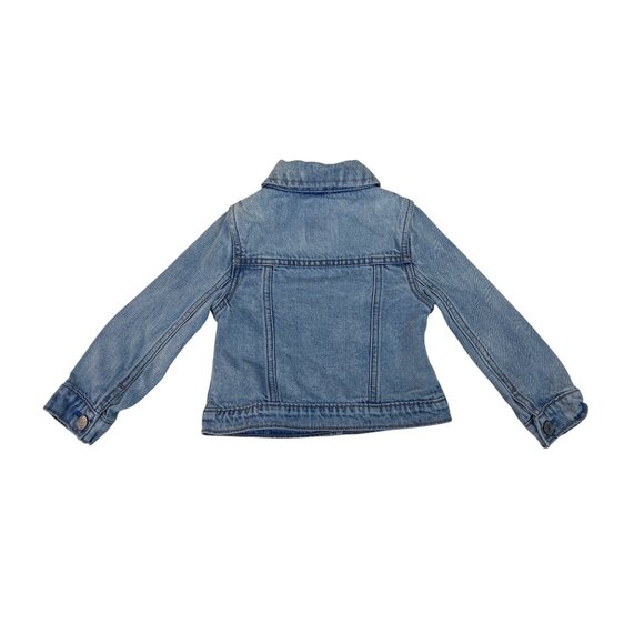 Gap Toddler Denim Jacket With Button Closure & Dual Chest Pockets Sz 2 - Picture 2 of 4